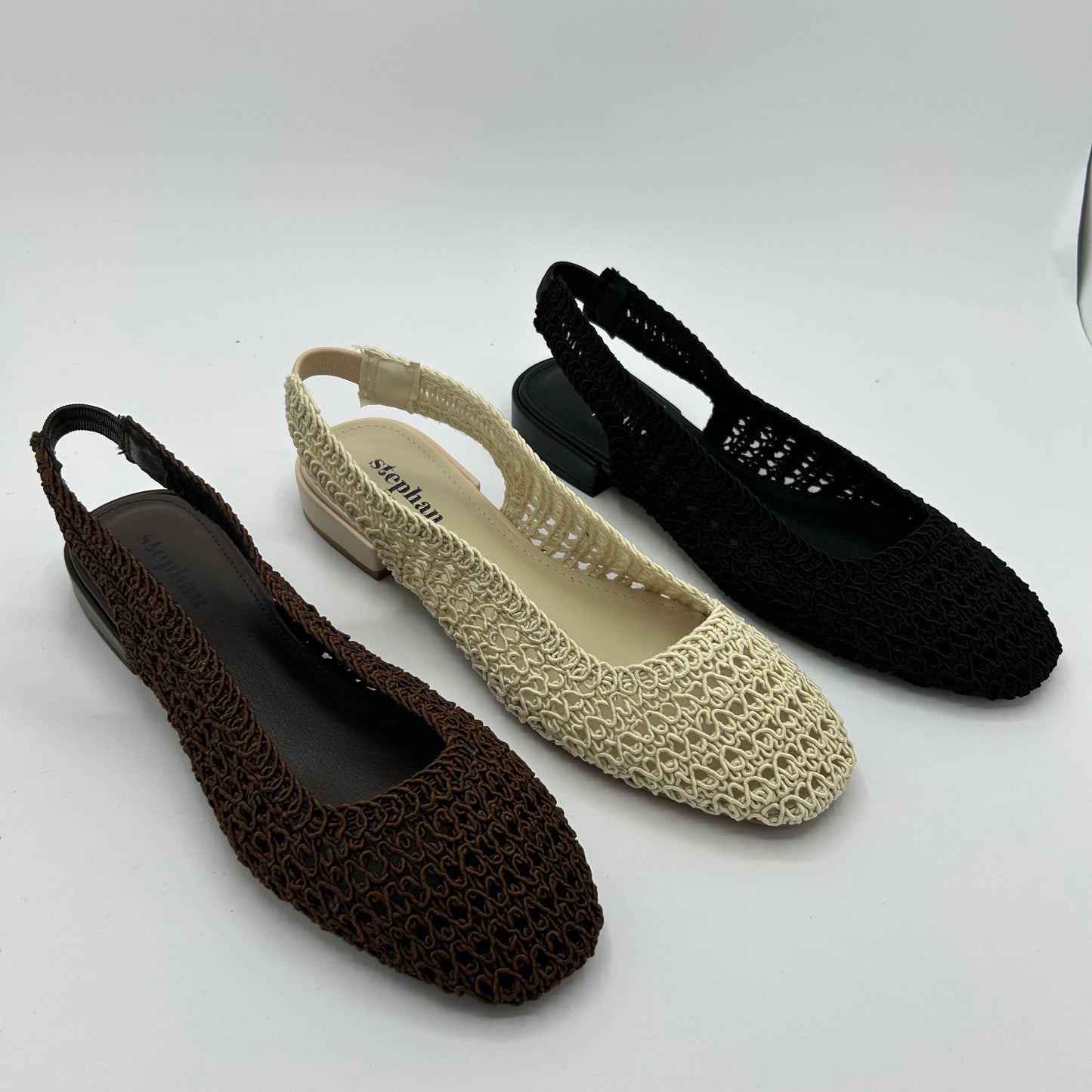 Slingback intrecciata