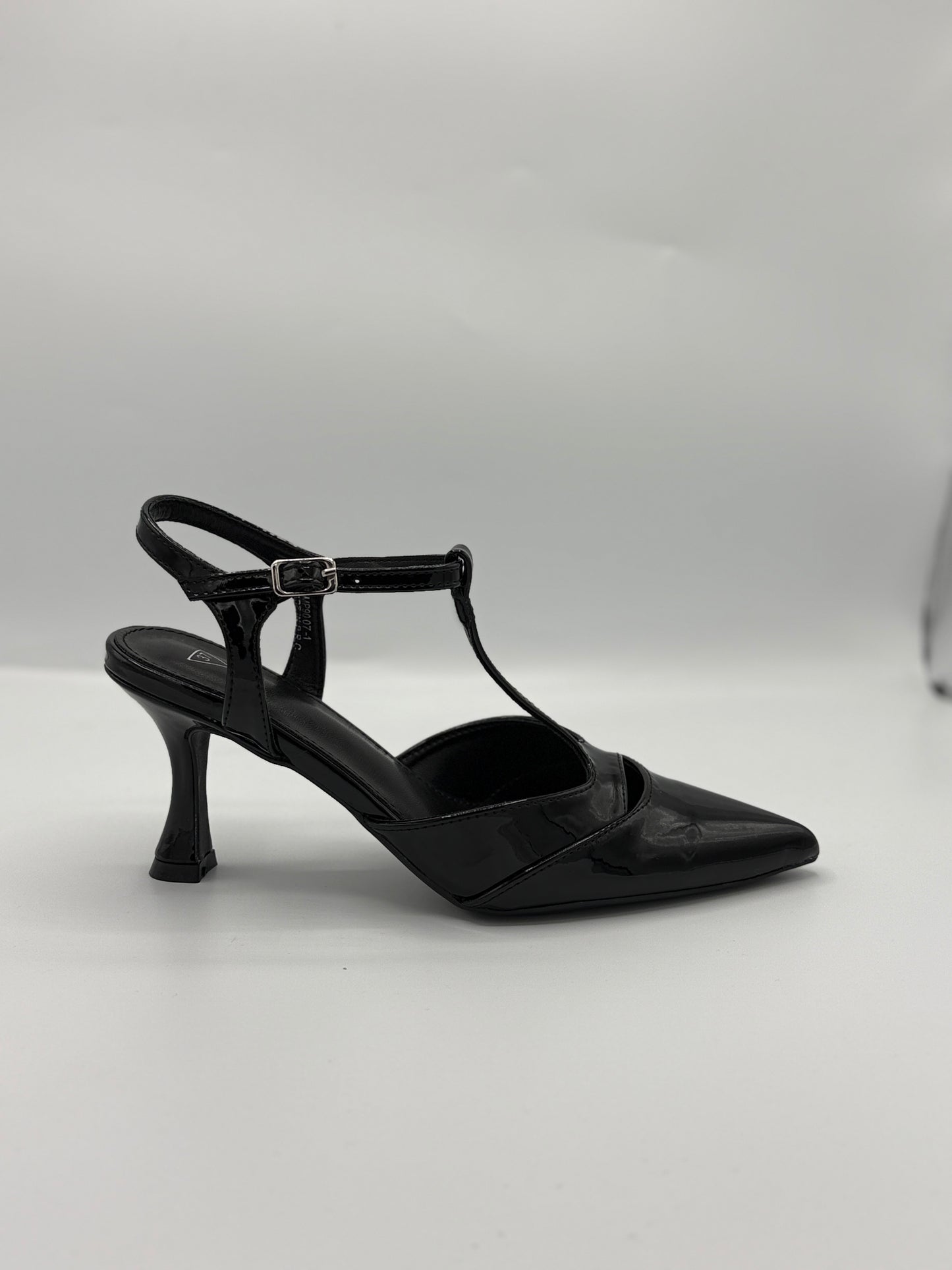 Décolleté Slingback vernice con cinturino