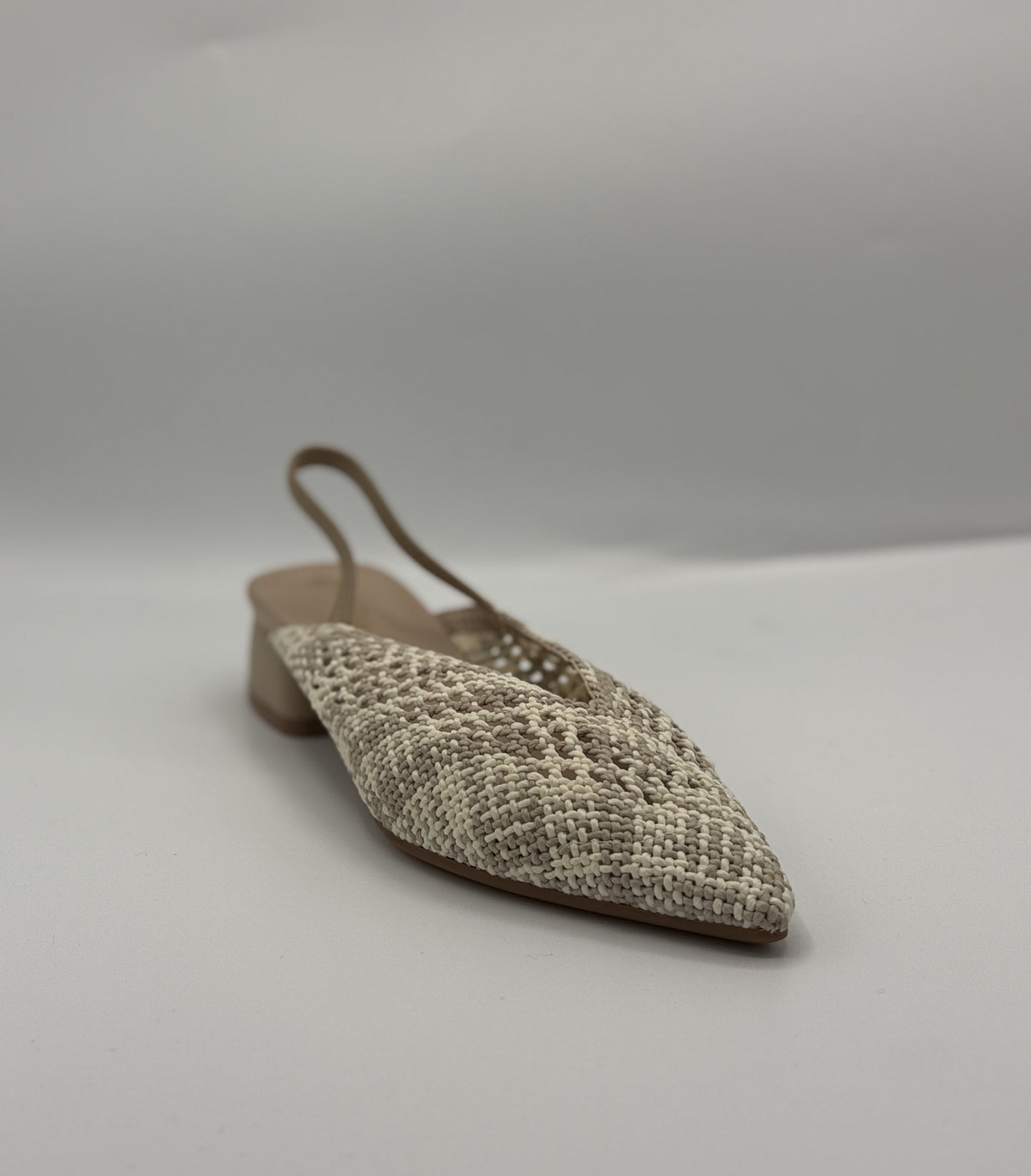 Ballerine slingback in tessuto