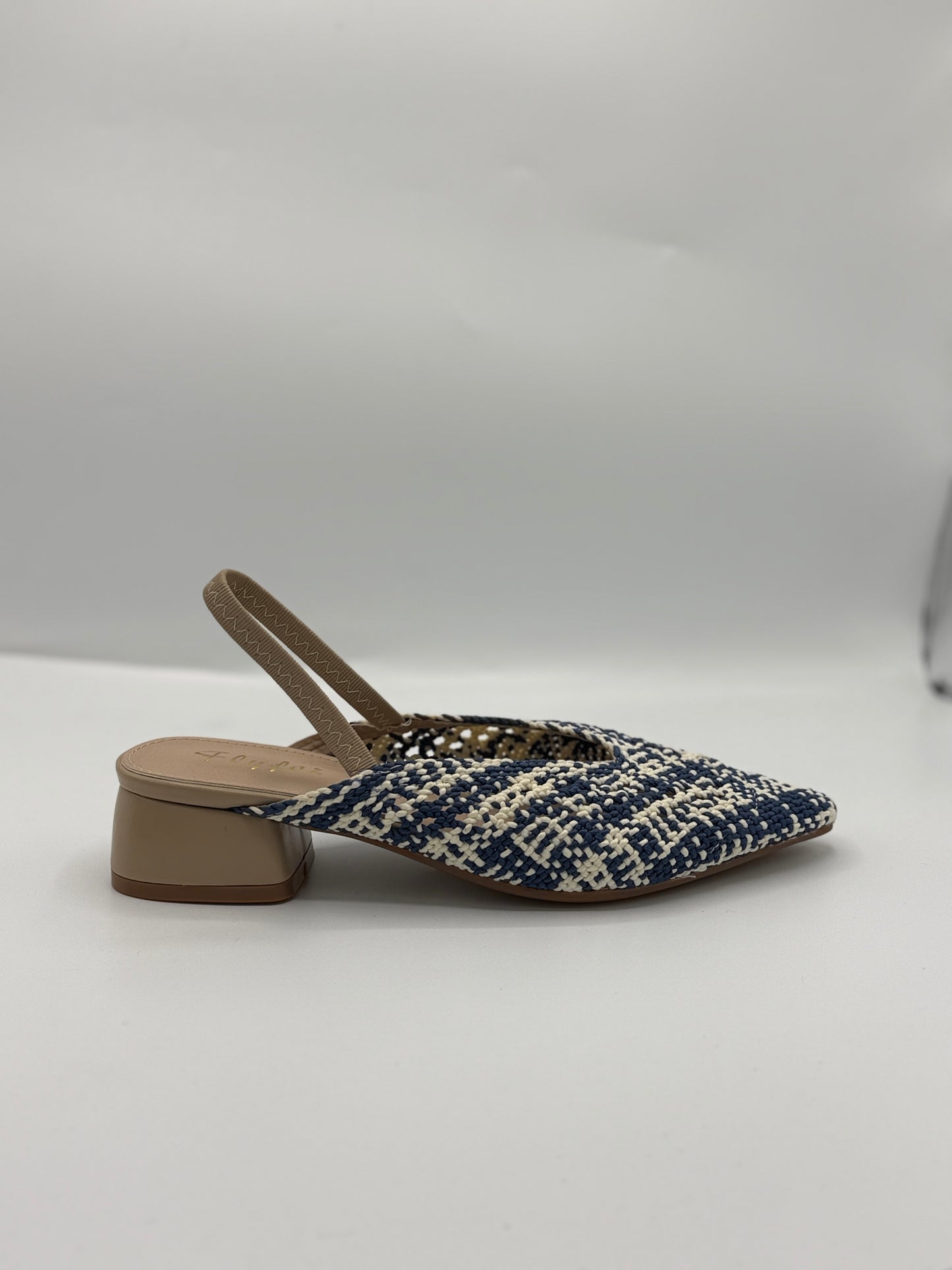 Ballerine slingback in tessuto